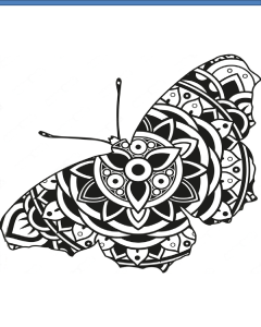 100 Butterfly butterflies Mandalas Printable Coloring Printable Pdf