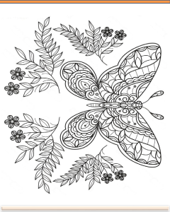 100 Butterfly butterflies Mandalas Printable Coloring Printable Pdf