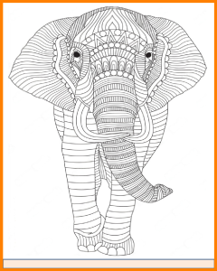 100 Elephant Mandalas for Coloring